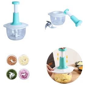Manual Hand Press Vegetable Food Chopper