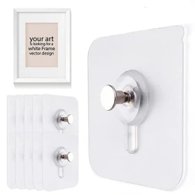 Self-adhesive wall hooks hangers 2pcs