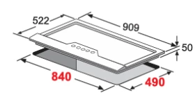 طباخ غاز 90 سم - بيلت ان